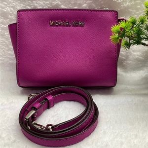 MK Mini Crossbody bag,color Hot Pink